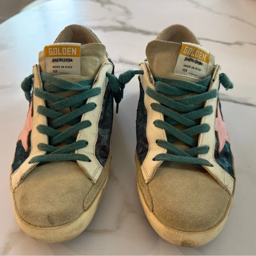 Low Top Golden Goose Glitter Sneakers